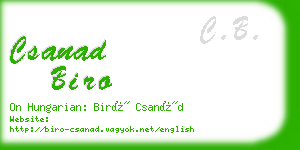 csanad biro business card